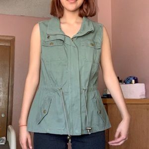Olive Green Vest